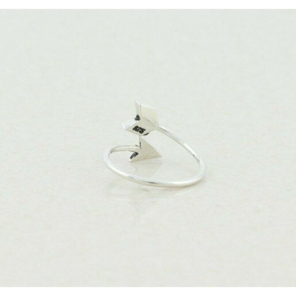 Sterling Silver Arrow Toe Midi Ring Size 2 1/2 Adjustable - Picture 5 of 7